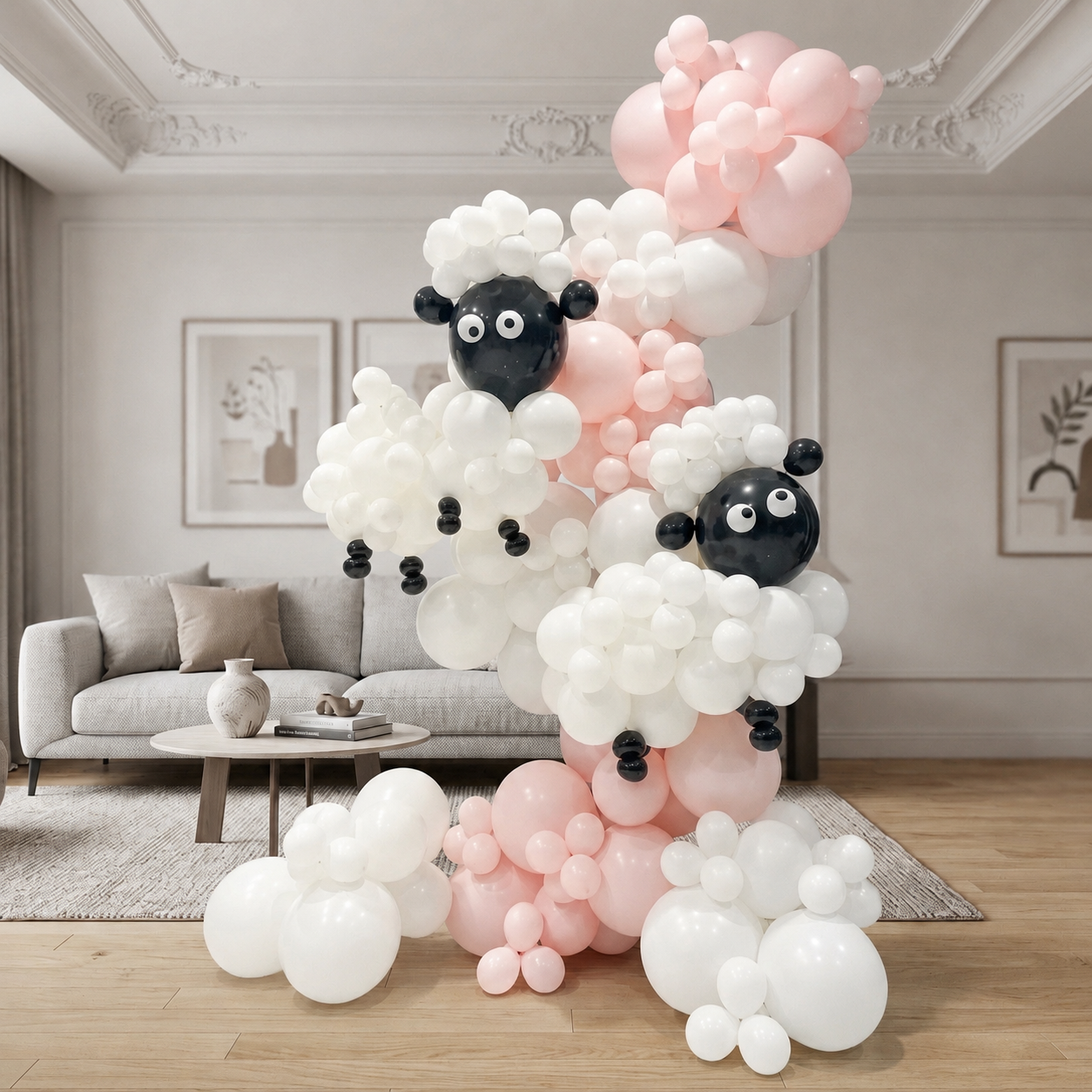 Soft Cloud Sheep Balloons