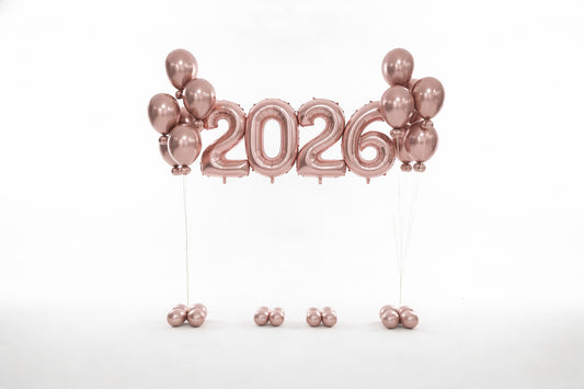 New Years Balloon Setup