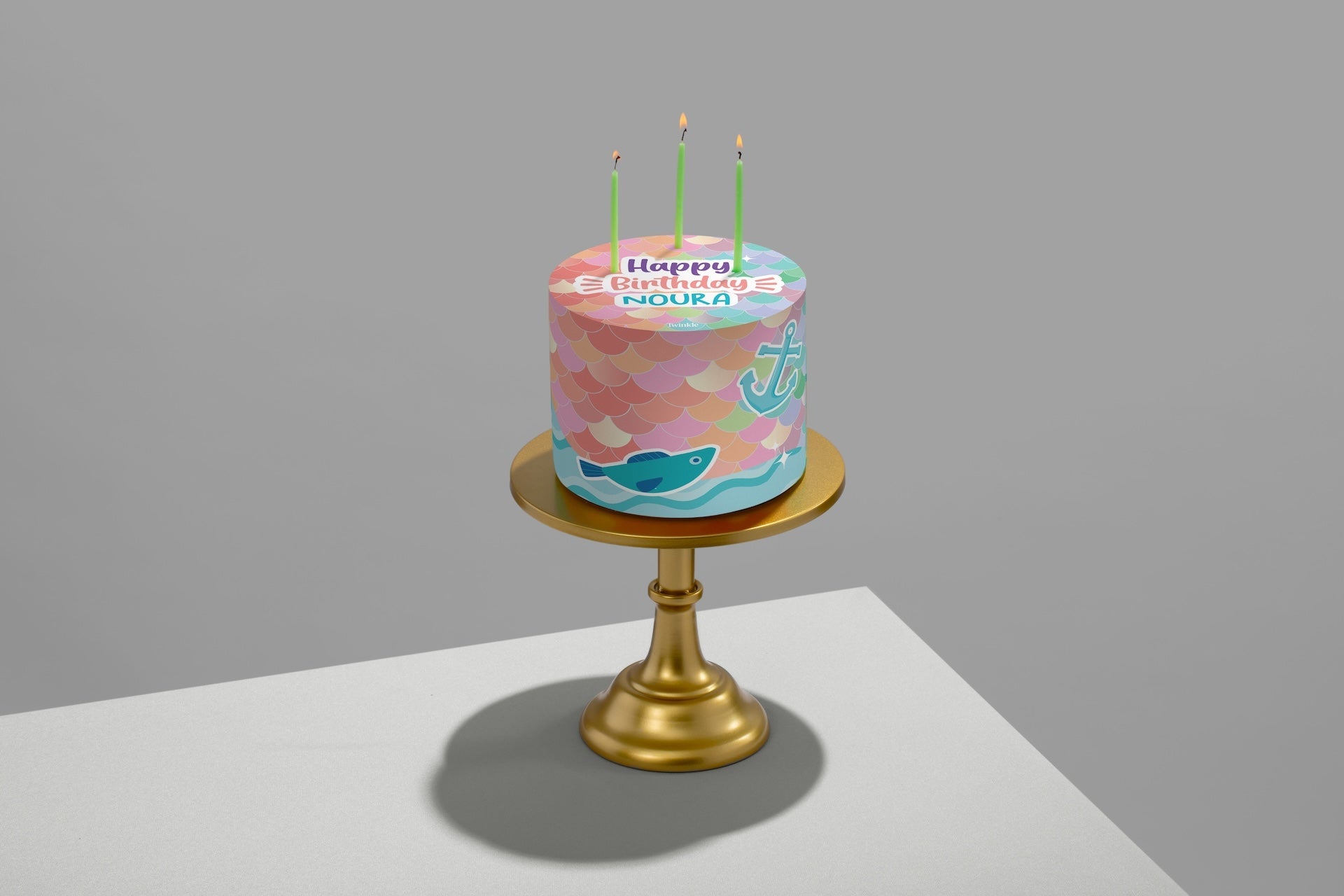 كيكة حورية البحر