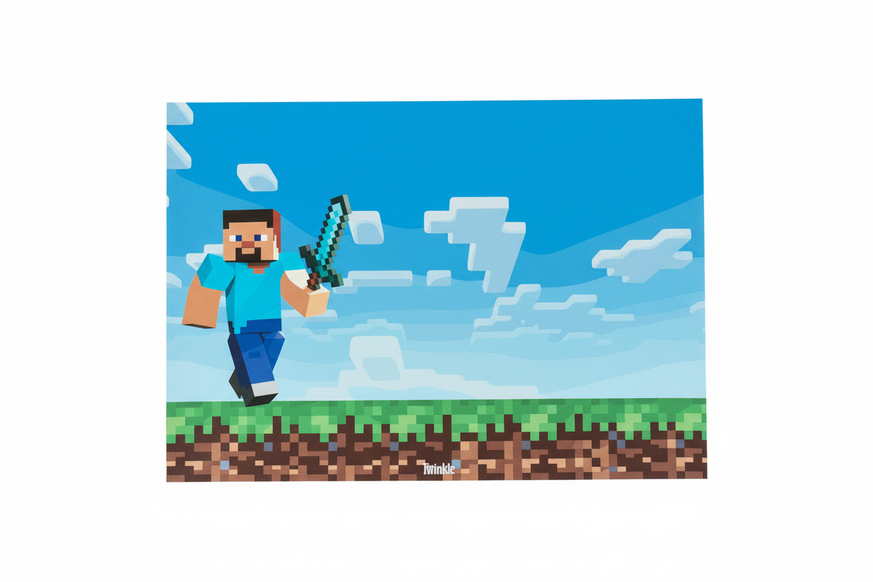 Minecraft Placemat – Twinkle