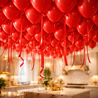 Red Ceiling Balloons