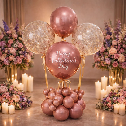 Rose Gold Balloon Bouquet