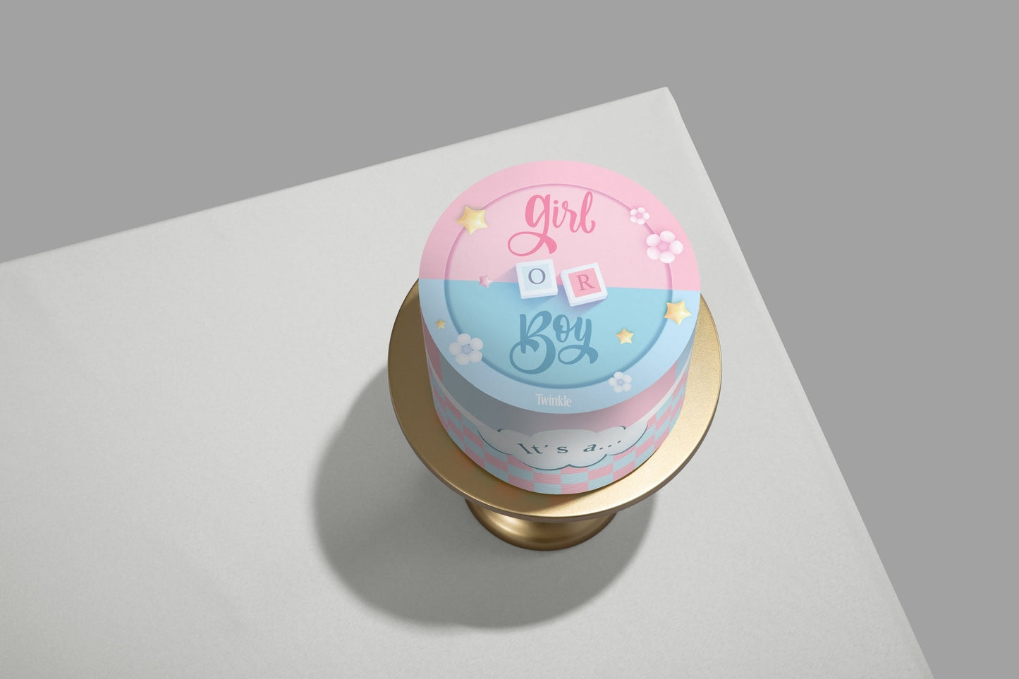 Gender Reveal Cake